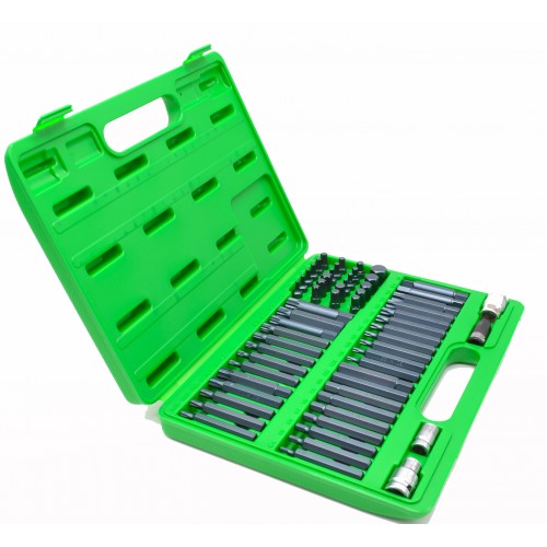 Набір посилених біт TORX, HEX, SPLINE, RIBE, SQ 60од. GCAI6003 TOPTUL