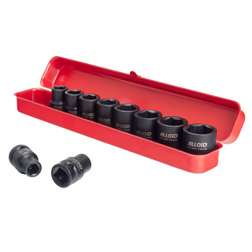 Набір ударних головок 1/2". 10 пр.10-24 мм. NUG-1024 Alloid