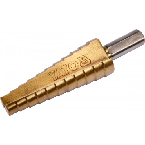 Сверло по металлу ступенчатое HSS 4241 10-20 мм YATO YT-44745