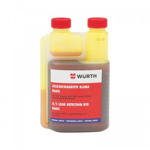 Барвник для виявлення витоків R134a та R1234yf Climate-UV Basic LECKADD-KLIMA-BASIC-240ML Wurth