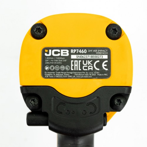 Гайковерт пневматический JCB Tools 3/4", 1800 NM Twin Hammer JCB-RP7460