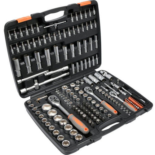 Набір інструменту комбінований STHOR 1/4", 3/8", 1/2", 173 предмети (58688)