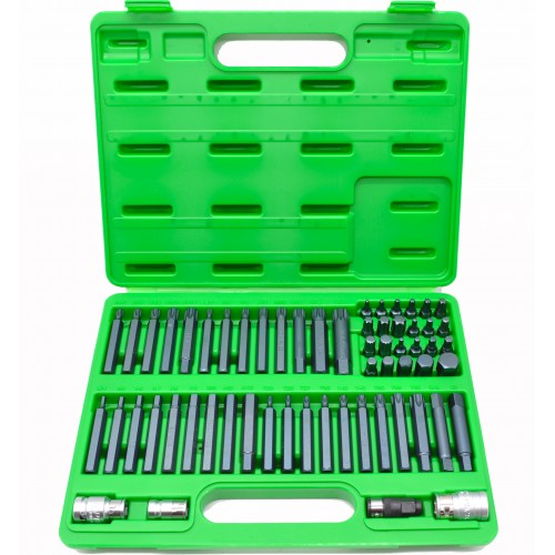 Набір посилених біт TORX, HEX, SPLINE, RIBE, SQ 60од. GCAI6003 TOPTUL