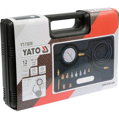Тестер тиску масла з адаптерами 12ін. YATO