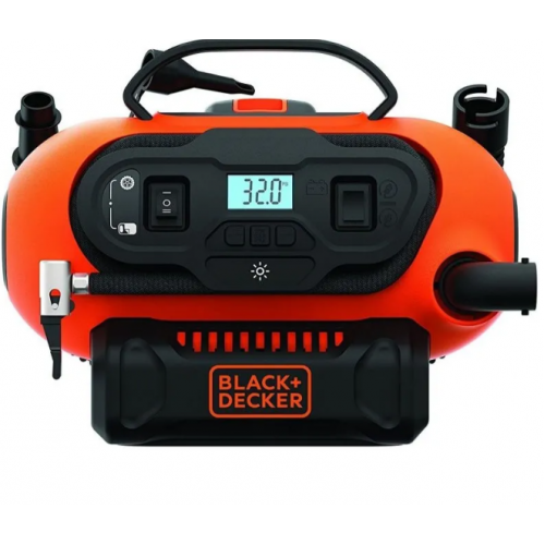 Компресор портативний 3 в 1 (12/18/220V) Black&Decker BDCINF18N-QS