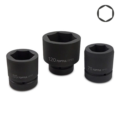 Головка торцевая ударная 100мм под квадрат 2-1/2" KABA80A0 TOPTUL
