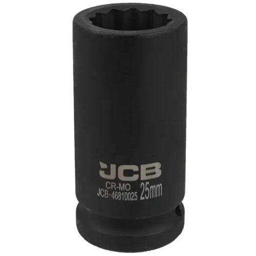 Головка торцевая ударная глубокая 3/4" 25 мм (12-гранная) JCB Tools JCB-46810025