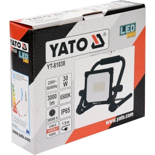 Светодиодный прожектор переносной 30W 3000LM YATOYT-81838