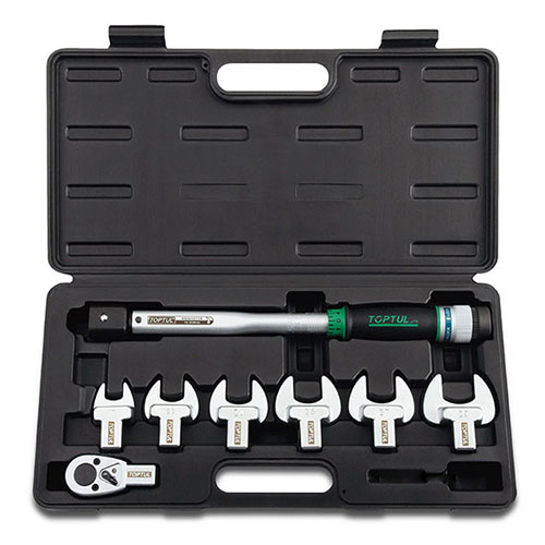 Ключ динамометрический 1/2" с набором насадок 8ед. 10-80Nm GAAI0801 TOPTUL