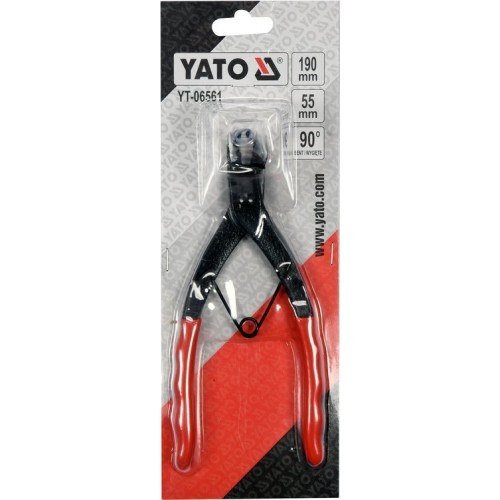 Клещи под 90°, для глубоко посаженых стопорных колец YATO YT-06561