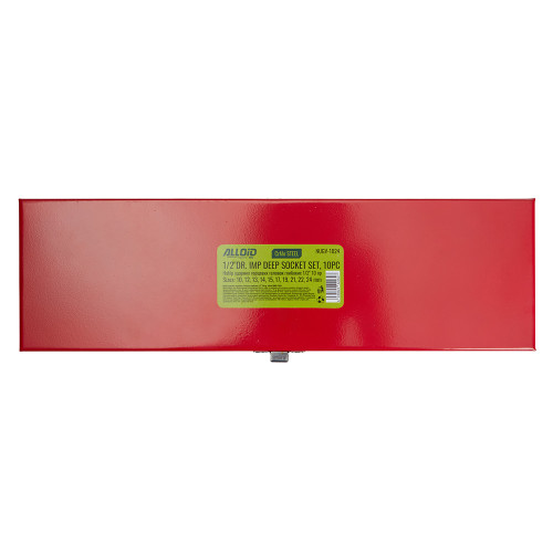 Набір ударних головок високих 1/2". 10 пр.10-24 мм. NUGV-1024 Alloid