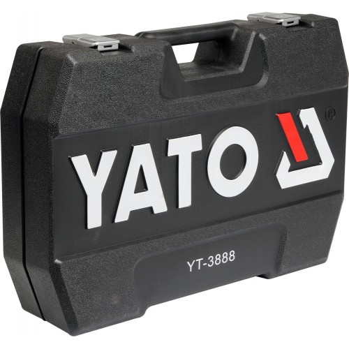 Набор инструмента, 1/4", 3/8", 1/2", 129 пр. YATO YT-3888