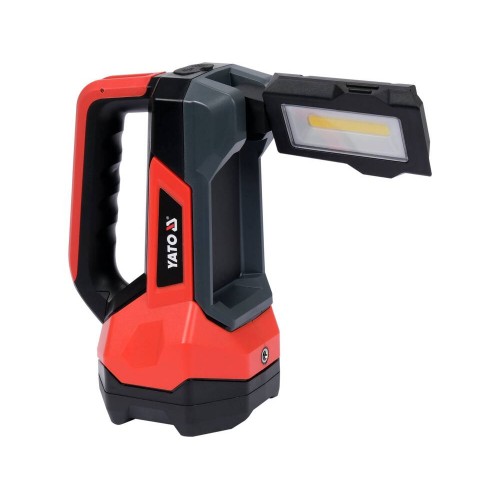 Фонарь светодиодный 2в1 аккумуляторный 8 АЧас YATO Li-Ion 3.7В, 600/1000Lm, USB Type-C YT-08548