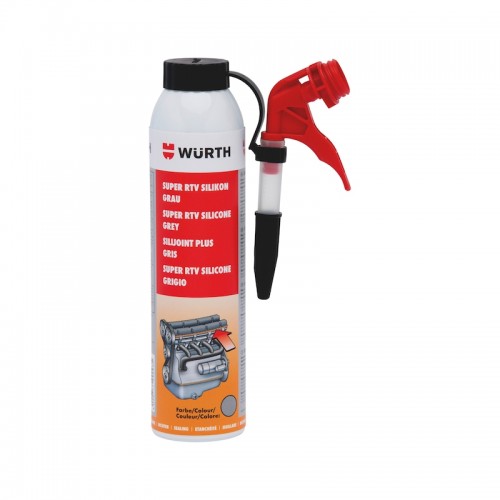Силиконовый клей и герметик Wurth (-60 ­ 260 °C) SUPER RTV GREY-200ML Wurth