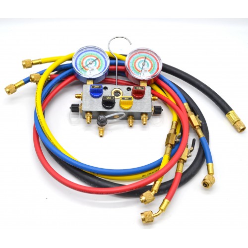 Коллектор манометрический 4-х вентильный для R-134a/R-404A/R-407/R-22 MASTERCOOL MC-96261-МB