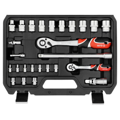 Набор инструментов комбинированный YATO с квадратами 1/4", 1/2" – 41 шт. YT-38742