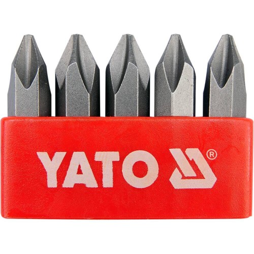 Набір біт PH2 для ударної викрутки 5/16" 5 штук YATO YT-2810