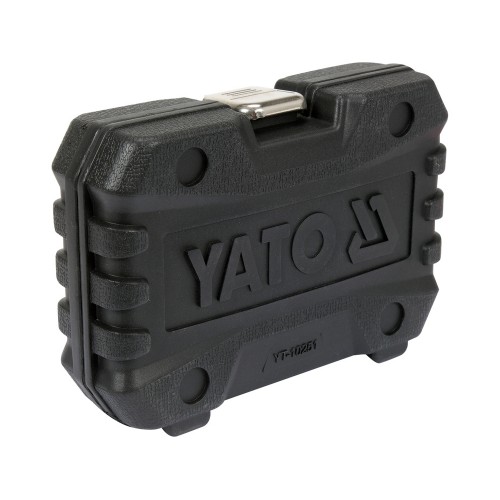 Набір головок торцевих ударних YATO 6-гранних з квадратом 1/2", 10-24 мм. 13 шт. YT-10251