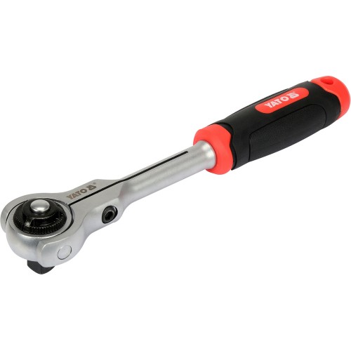 Трещотка с вращающейся головкой 72зубца YATO, 1/2", l= 255 мм YT-07202