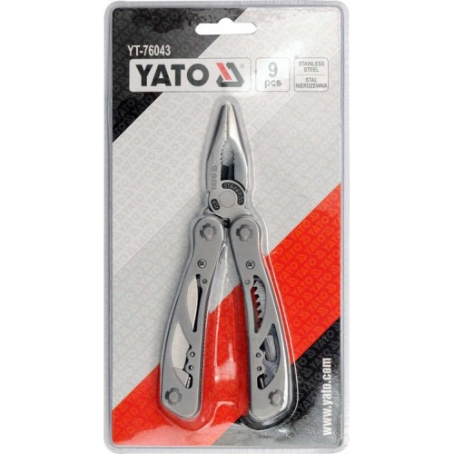 Пассатижи-трансформер multitool L - 160мм, 9 предметов YATO YT-76043
