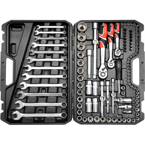 Набор инструмента 1/4", 1/2", 3/8". 111 пр. YATO YT-38831