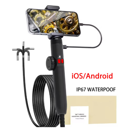 Боросокоп с камерой 6мм с шарнирным зондом 180° iOS/Android R405-6.2 LAFOCH S20