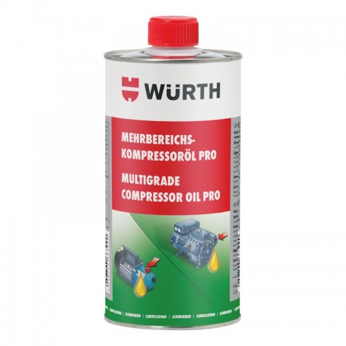 Масло компрессорное 1л. Wurth Pro KOMPROEL-MEHRBEREICH-PRO-1000ML Wurth