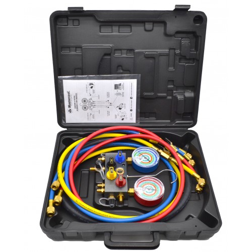 Коллектор манометрический 4-х вентильный для R-134a/R-404A/R-407/R-22 MASTERCOOL MC-96261-МB