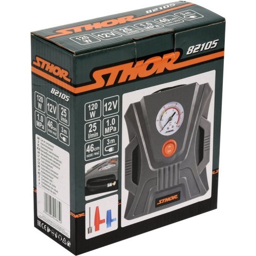 Автомобильный компрессор 12 В 120W 25 L/min STHOR 82105