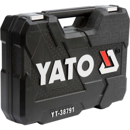 Набор инструментов комбинированный 1/4"+ 1/2'' 108пр L YATO YT-38791