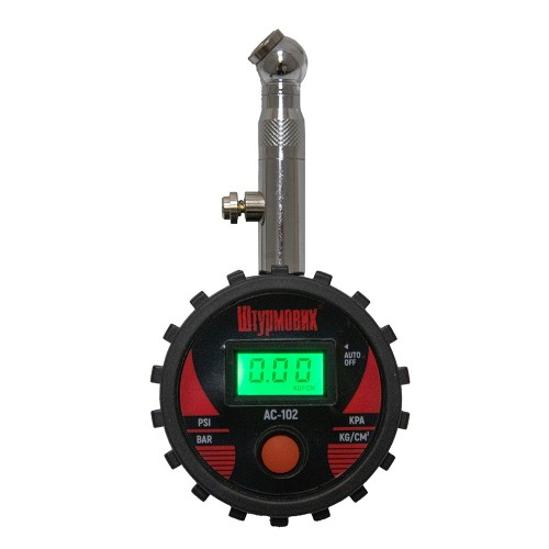 Манометр Штурмовик/AC-102/LCD дисплей/LED подсветка/psi-bar-кg/см2-kpa/0~10 (AC-102)