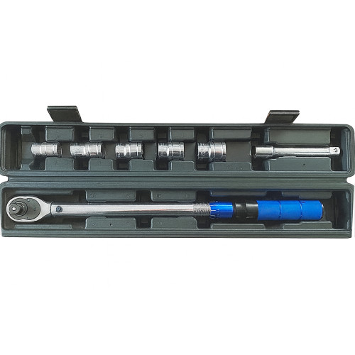 Ключ динамометрический 1/2" 40-220 Нм с набором торцевых головок 114196NK2 ShiningBerg