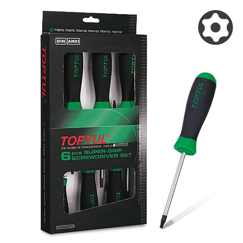 Набор отверток Torx с отверстием T10-T40 6ед. TOPTUL GAAE0610