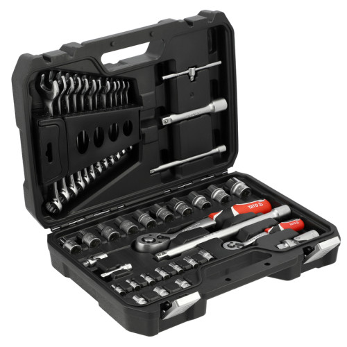 Набор инструментов комбинированный YATO с квадратами 1/4", 1/2" – 41 шт. YT-38742