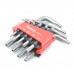 Набор угловых ключей TORX (ТОРКС) 5-ти лучевых с отверстием TS10-TS50 9ед. FORCE 50913 F