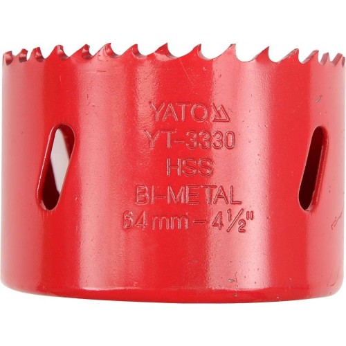 Коронка биметаллическая по металлу HSS M3 51 мм YATO YT-3324
