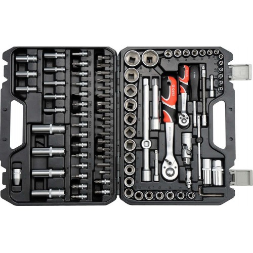 Набор инструмента комбинированный 1/4"и 1/2"на 94 ед. YATO YT-12681