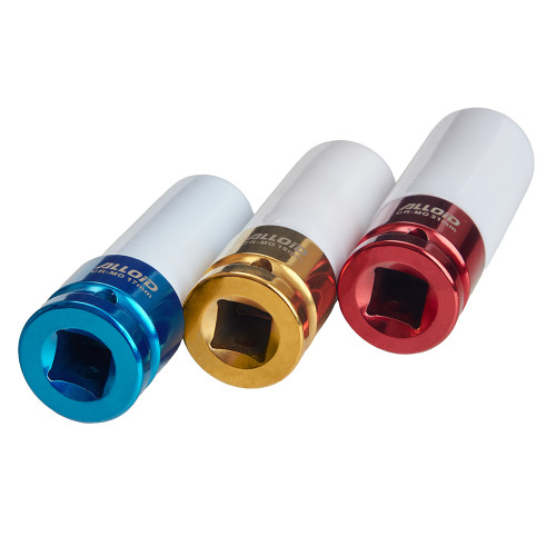 Набір ударних головок для алюмінієвих дисків 1/2". 3 пр.17,19,21 мм NUG-1721 Alloid