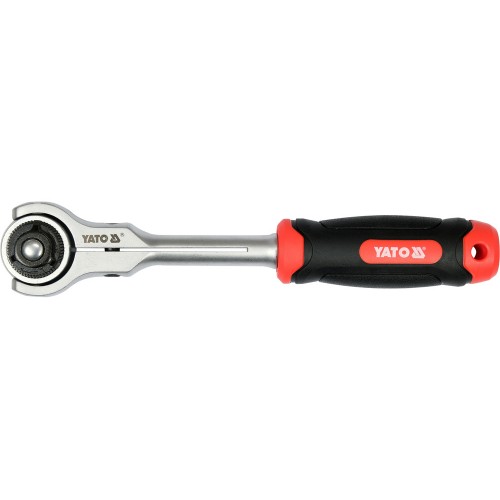 Трещотка с вращающейся головкой 72зубца YATO, 1/2", l= 255 мм YT-07202