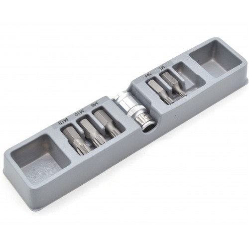 Набор насадок 1/2",10мм, SPLINE 7ед. FORCE 4066 F