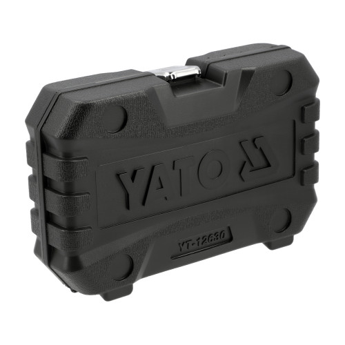 Набор торцевых головок 12-гранных YATO 1/2", 8–36 мм, CrV, 21 шт. YT-12630