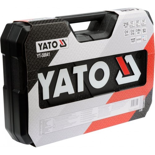 Набор инструментов 1/4 ", 3/8", 1/2'', 216предметов XXL YATO YT-38841