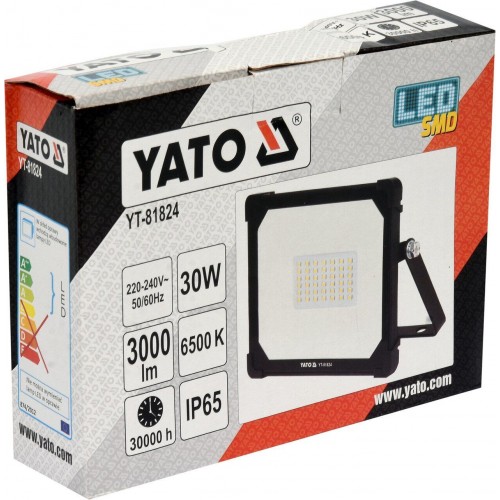 Светодиодный прожектор с ручкой SMD LED 30W 3000LM YATO YT-81824