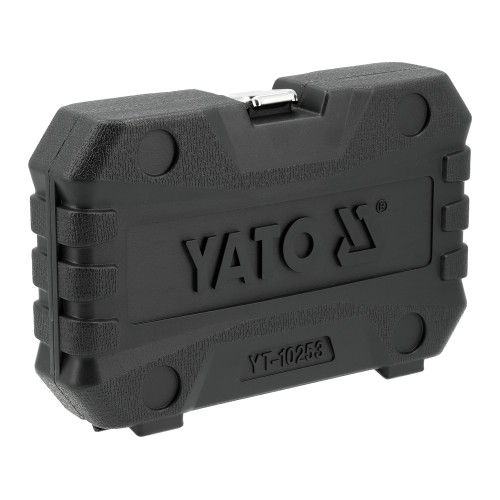 Набор ударных головок YATO 6-гранных 1/2", M10- M27 мм. 14 шт.+ адаптер YT-10253