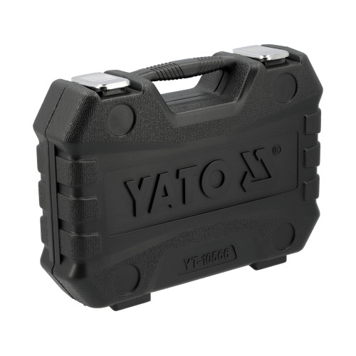Набор торцевых ударных головок YATO YT-10566, 1/2", CrMo, 10–24 мм, 18 предметов