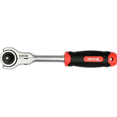 Трещотка с вращающейся головкой 72зубца YATO, 1/2", l= 255 мм YT-07202