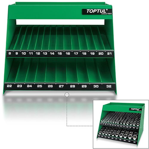Ящик для головок 1/2" (выставочный) TOPTUL TBAB0304