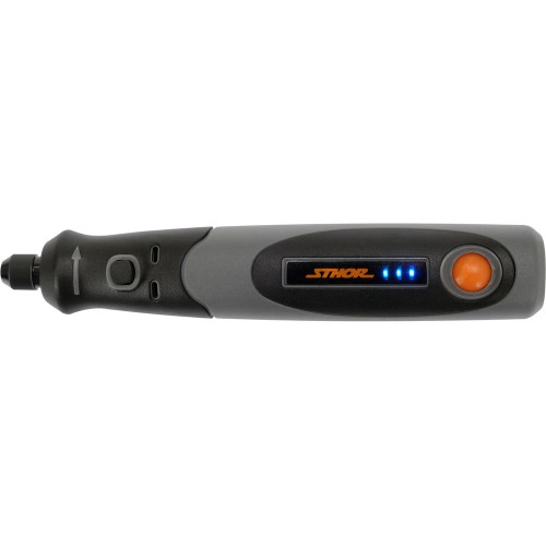 Мини-шлифмашинка (гравёр) аккумуляторная STHOR Li-Ion 3,6 В, 0.6 АГод, держатель Ø= 3,2 мм с насадкой 11 пр. (78125)