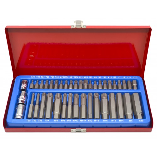 Набір біт шестигранних, SPLINE,TORX 41 пред. Alloid (НБ-3841)