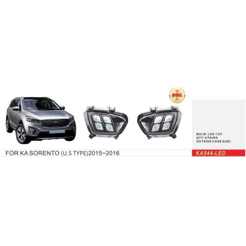 Фары доп.модель KIA Sorento/2016-18/KA-944-LED/U.S TYPE/DRL (KA-944-LED-WO)